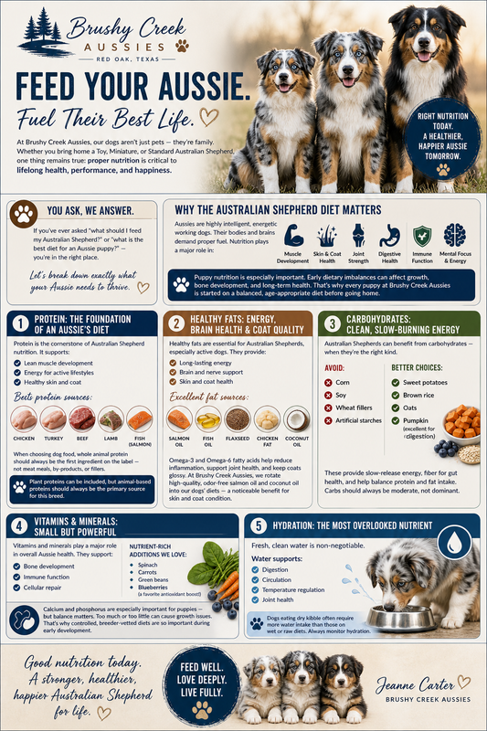 Nutrition Tips from Brushy Creek Aussies of Texas