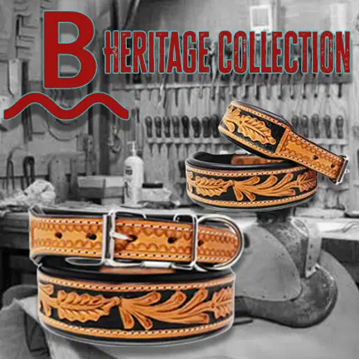 "The Neches" - Brushy Creek's Heritage Collection Hand Tooled Collar