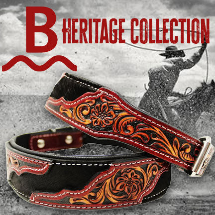 "The Waggoner" - Brushy Creek's Heritage Collection Hand Tooled Collar