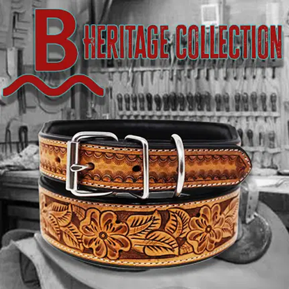 "The Pecos" -Brushy Creek's Heritage Collection Hand Tooled Collar