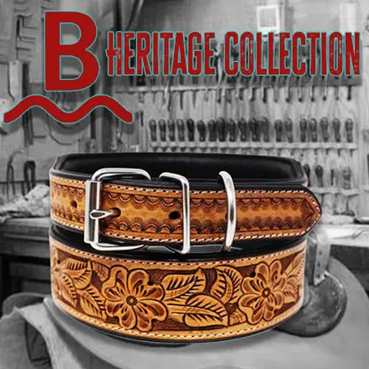 "The Pecos" -Brushy Creek's Heritage Collection Hand Tooled Collar